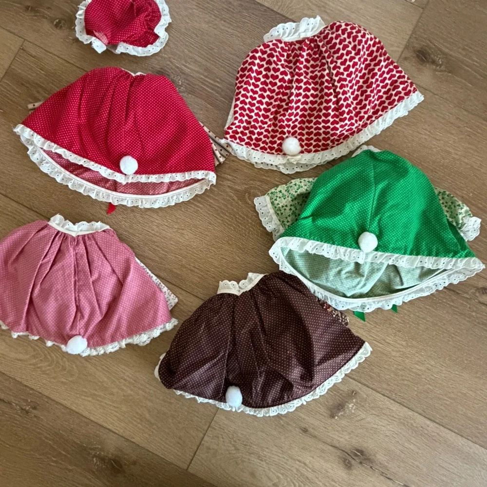 Vintage Holiday Wine Bottle Covers Lot of 5 Seasonal Decor Patriotic Easter Fall